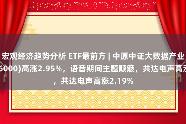 宏观经济趋势分析 ETF最前方 | 中原中证大数据产业ETF(516000)高涨2.95%，语音期间主题颠簸，共达电声高涨2.19%