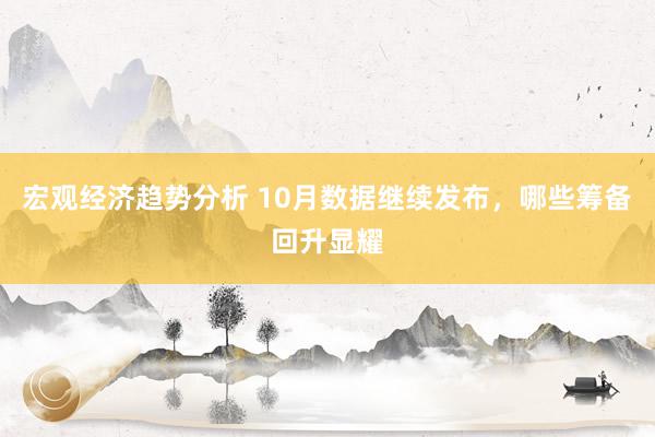 宏观经济趋势分析 10月数据继续发布，哪些筹备回升显耀