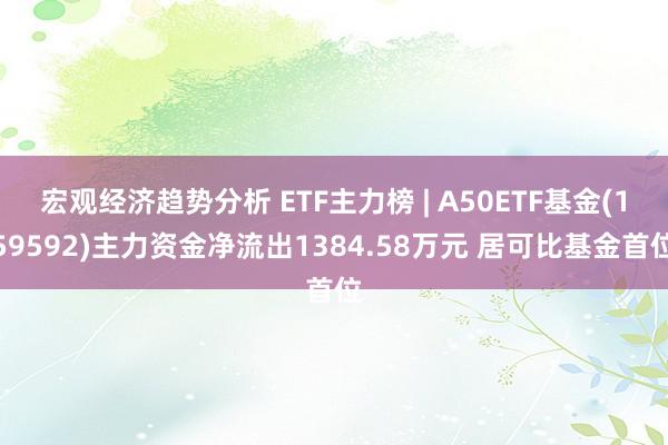 宏观经济趋势分析 ETF主力榜 | A50ETF基金(159592)主力资金净流出1384.58万元 居可比基金首位