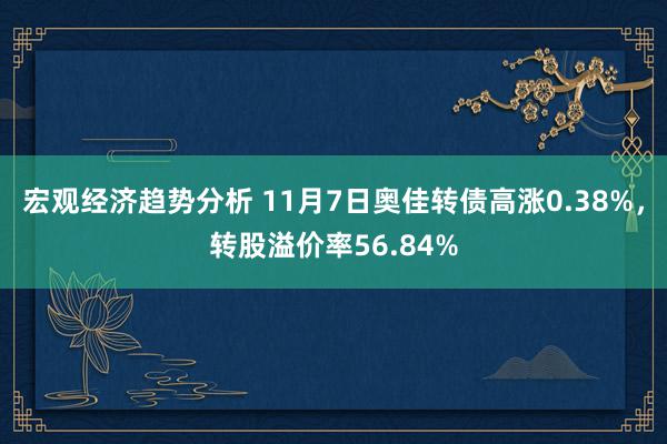 宏观经济趋势分析 11月7日奥佳转债高涨0.38%，转股溢价率56.84%