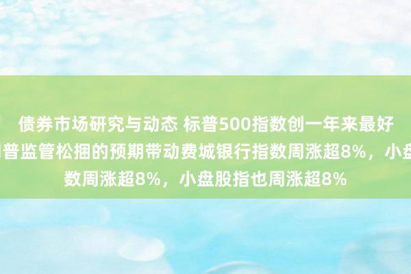 债券市场研究与动态 标普500指数创一年来最好单周阐扬，对特朗普监管松捆的预期带动费城银行指数周涨超8%，小盘股指也周涨超8%