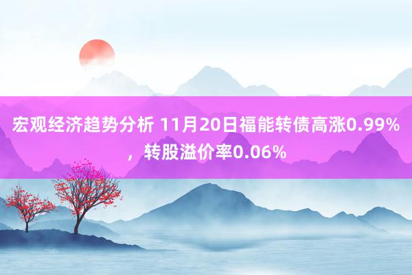 宏观经济趋势分析 11月20日福能转债高涨0.99%，转股溢价率0.06%