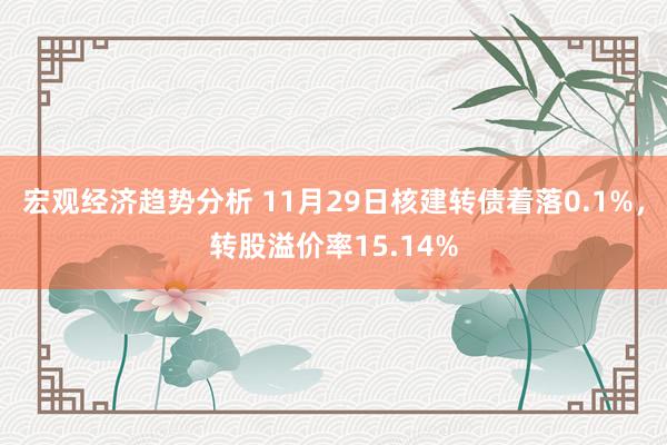 宏观经济趋势分析 11月29日核建转债着落0.1%，转股溢价率15.14%