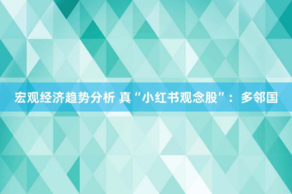 宏观经济趋势分析 真“小红书观念股”：多邻国