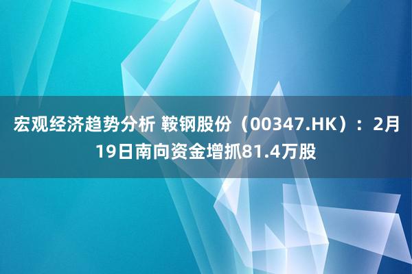 宏观经济趋势分析 鞍钢股份（00347.HK）：2月19日南向资金增抓81.4万股