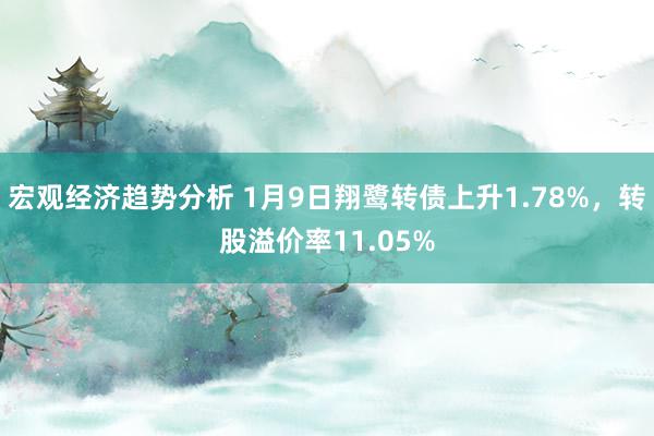 宏观经济趋势分析 1月9日翔鹭转债上升1.78%，转股溢价率11.05%